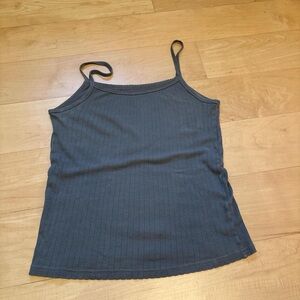 Women's gray Ribbed Tank Top